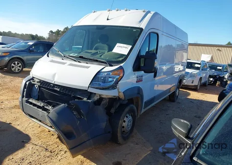 2016 Ram Promaster 3500 High Roof z USA, uszkodzony, nr VIN 3C6URVHG2GE135074